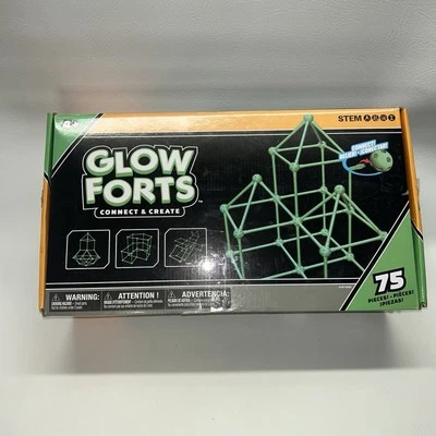 Glow Forts Connect & Create STEM 4+ Construcción 75 Piezas Brilla en la Oscuridad Completo Foto 1 de 4