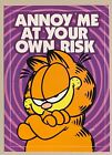 Autocollant Garfield Pacific 2004 #38 Annoy Me At Your Own Risk LIVRAISON GRATUITE