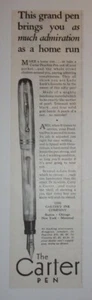 1930 The Carter Pen Pubblicità Carter's Ink Company - Foto 1 di 1