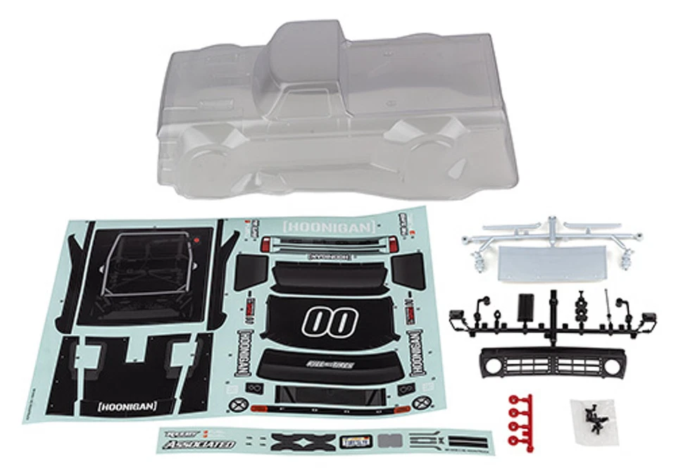 Associated 21589 1/14 Clear Body Set for Reflex 14R Hoonitruck - Image 1 of 1