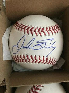 Pirates Reds Twins John Smiley signed OML Baseball WCOA - Picture 1 of 2