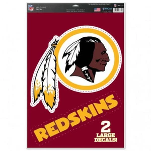 Washington Redskins 11"" x 17"" Decalcomanie multiuso (2 decalcomanie) - Auto, Cornhole - Foto 1 di 1