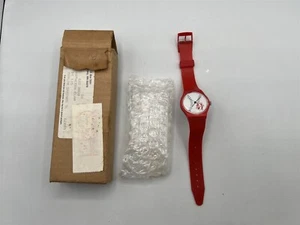 VINTAGE NEW HEINZ KETCHUP BASEBALL WITH BOX PROMO ADVERTISEMENT WRISTWATCH  - Picture 1 of 5
