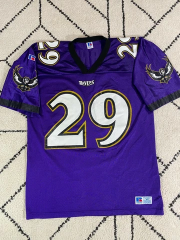 Russel Athletic Baltimore Ravens Turner Jersey Men 48 Purple Vintage USA Cover
