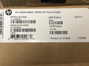 Interruptor HP H3C A9500 A8800 Router Series 1800W Fuente de alimentación CA PSU S9500E 1,8 kW - Imagen 1 de 2