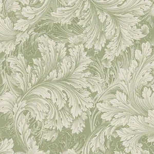 Papel Tapiz Barroco Hojas Rossetti 203907 Verde Wow Botánico Acanto Lavable - Imagen 1 de 5