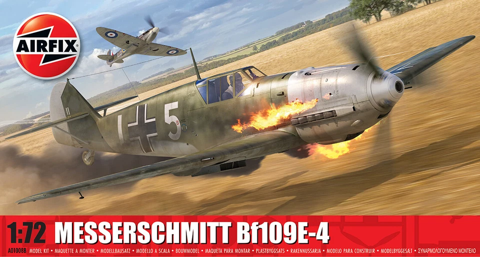 Messerschmitt Bf109e-4 1:72 Plastic Model Kit AIRFIX - Immagine 1 di 1