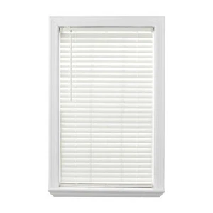 2"in. Cordless Faux Wood Horizontal Blinds, Antique White, 34x72 - Picture 1 of 5