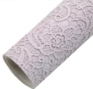 Butter Lace FAUX LEATHER SHEET 8" x 12" WHOLESALE 1144699 Lavendar Purple - Picture 1 of 1