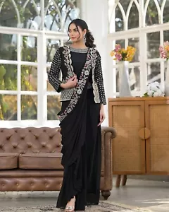 SALWAR KAMEEZ PAKISTANISCH INDISCH HOCHZEIT PARTY KLEID BOLLYWOOD ANZUG SHARARARA - Bild 1 von 10
