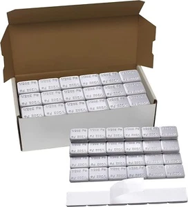 1 BOX 1/2 OZ Gray Wheel Weights STICK-ON Adhesive Tape 9 LBS LEAD-FREE 288 PCS - Picture 1 of 8