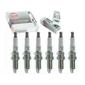 NGK "V-POWER" Spark Plugs (Set of 6) for 1999-2004 Jeep Grand Cherokee 4.0L L6 - Picture 1 of 3