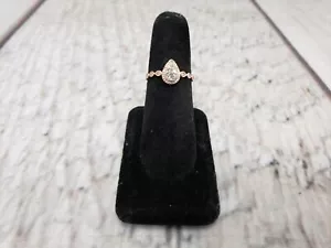 Ring RG Damen Gr. 7 1,20DWT 10k Rotgold, mehrere Diamanten im Rundschliff - Bild 1 von 7