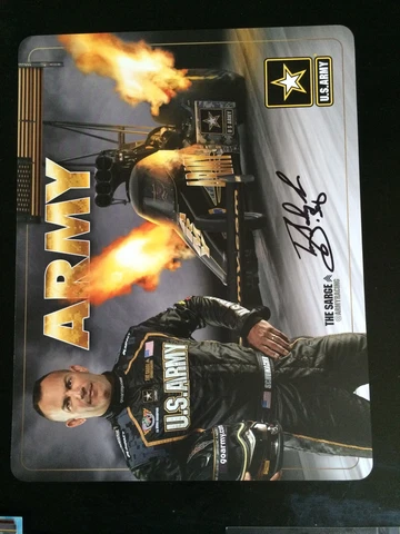 Tony Schumacher Signed Promo Card Top Fuel Nhra Photo 2015 Autographed Cover