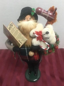61 Byers Choice 1995 - The Carolers - St. Nick Teddy Bear Stick Horse Figurine - Picture 1 of 8