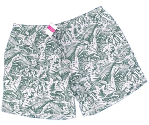 FRESH PRODUCE 1X Lagoon GREEN $40 Sightseeing Beach Lounge Shorts NWT New 1X - Picture 1 of 4