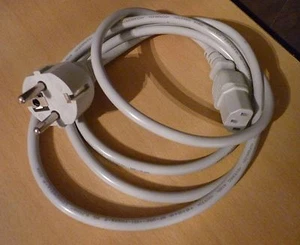 Grijze Netsnoer voedingskabel toesteladapter Euronetsnoer 1,8m - Photo 1/3