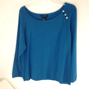 Reference Point NY Damen Pullover Shirt Stretch ausgefallen Knöpfe Neu Größe XL - Bild 1 von 11