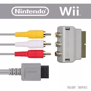 AV-Kabel + Scart Adapter ORIGINAL Nintendo Wii ➡️ TV-Verbindung Fernsehkabel - Bild 1 von 3