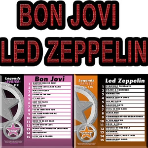 KARAOKE LEGENDS SERIES CD+G 2 DISC Bon Jovi -112+Led Zeppelin 115 New in plastic - Picture 1 of 5