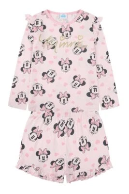 Minnie Mouse pyjamas girls long sleeve nightwear kids shorties