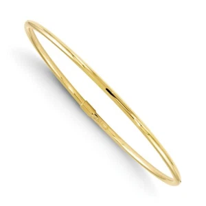 Brazalete sin cordones de oro amarillo real de 10 quilates - Imagen 1 de 4