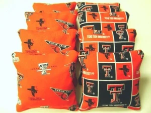 Texas Tech Stick n Slick CORNHOLE SITZSÄCKE 8 Mais/Kunststoff CORN HOLE - Bild 1 von 1