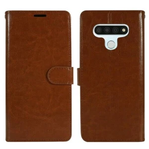 For LG Stylo 6 PU Leather Design Wallet Phone Case Cover Flip Stand Strap New - Picture 1 of 31