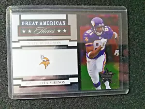 Tarjeta de fútbol americano Leaf Rookie Stars 2005 Nate Burleson Vikings serie # 704/750 - Imagen 1 de 2