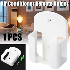 Air Conditioner Remote Control Holder Wall Mounted Box Storage Universal White