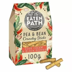 4x Off The Eaten Path Sour Cream Pea & Bean Sticks 120g - Picture 1 of 1