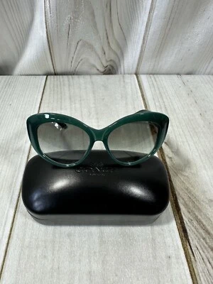 Gafas de sol Coach para mujer con logotipo dorado verde azulado con estuche modelo HC8206 Foto 1 de 4
