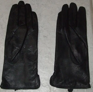 ELEGANTE DAMEN HANDSCHUHE ECHTES LEDER HANDSCHUHE SCHWARZ - GR M/ L - Bild 1 von 3