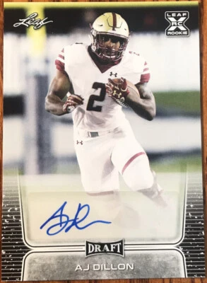 2020 Leaf Flash Autographs AJ Dillon #BA-AJD Boston College Eagles - Image 1 of 2