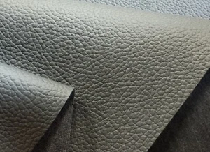 Car Faux Leather Sold By The Metre Dakota Charcoal Extremely Scratch & Flame Retardant - Picture 1 of 10