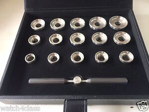 Case Back OPENER REMOVER Wrench TOOL SET Breitling watch use 15 die leather case
