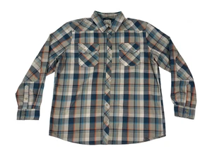 L.L. Camisa Bean Para Hombre XL Mezcla de Lana a Cuadros Katahdin Franela Botón a Presión - Imagen 1 de 4