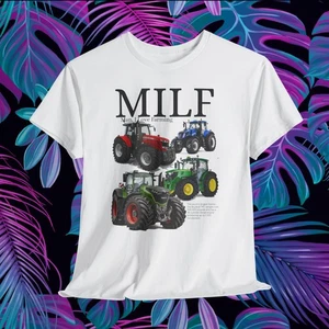 Lustiges T-Shirt MILF Mann ich liebe Landwirtschaft Unisex, Shirt Geschenk für Bauern, Bauernliebhaber, - Bild 1 von 9