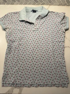 Polo Ralph Lauren Sport Vintage Micro Floreale Taglia M Preppy Tennis Coquette - Foto 1 di 6