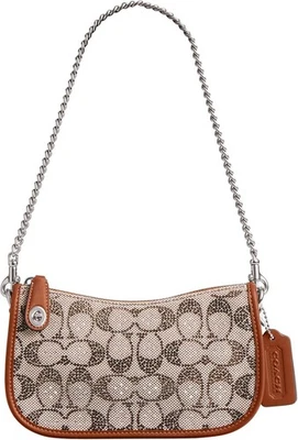 COACH Swinger 20 One Size Crystal Signature Jacquard - Image 1 of 4