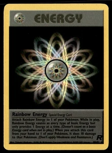 Rainbow Energy (80) Rare Unlimited Team Rocket 80/82 LP Pokémon TCG - Picture 1 of 2