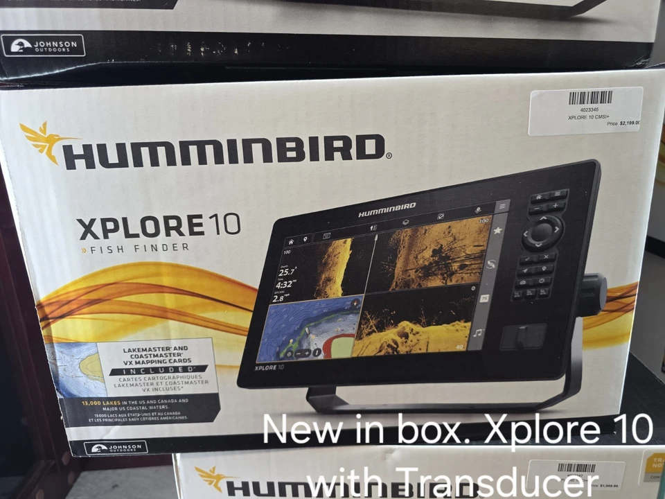 Humminbird 412010-1 XPLORE 10 CMSI+ Fish Finder / Transducer Kit - Image 1 of 4