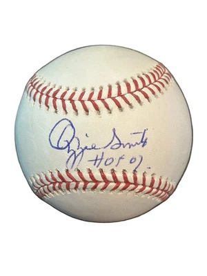 Ozzie Smith Autographed Official MLB Baseball HOF Inscription JSA COA - Image 1 of 3