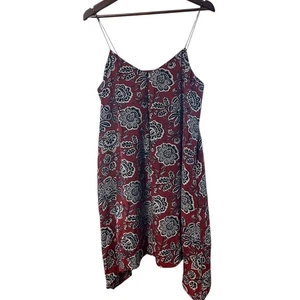 Madewell Cami-Kleid Blumenmuster ärmellos rot Freizeit Sommer Mini - Bild 1 von 8