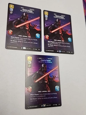 3x Darth Vader Twilight of the Apprentice Prestige (1 Foil) Legends of the Force - Image 1 of 4