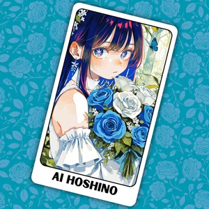 Anime Collectible Sticker Card | Cute Custom Fan Art | Matte Finish 2.62"x4.52" - Picture 1 of 3