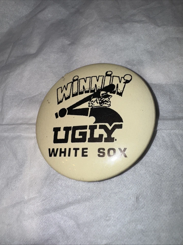 Vintage Chicago White Sox Winnin’ Ugly 1983 Pinback Button - Image 1 of 2
