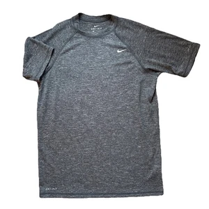 Nike Shirt Men Gray S Performance Tee Hydroguard Swim Ness7505 UPF 40+ Dri Fit - Picture 1 of 12