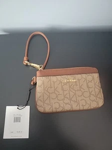 CALVIN KLEIN Wristlet Purse Signature Logo 7.25" X 4.5" NWT - Picture 1 of 8