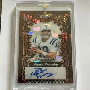 Hoja Metal Signature Series 2025 cristal naranja PEYTON MANNING automático 1/1 BA-PM2 - Imagen 1 de 2